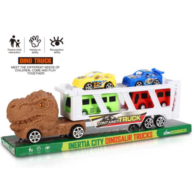 Transportor Dinozaur cu Mașinuțe – Aventură și Distracție pentru Micii Exploratori