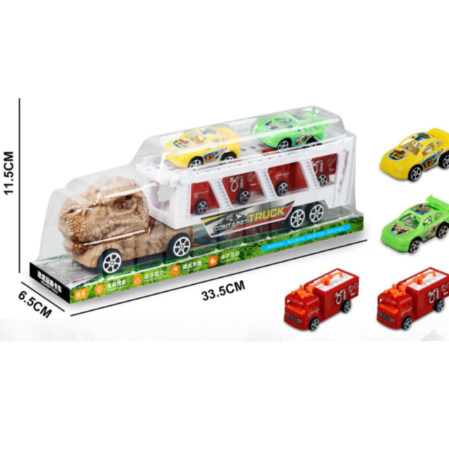 Transportor Dinozaur cu Mașinuțe – Aventură și Distracție pentru Micii Exploratori