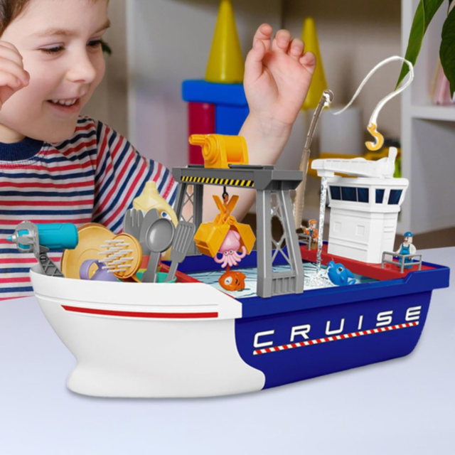 Barcă Interactivă Gourmet Voyager cu Accesorii pentru Joacă Creativă
