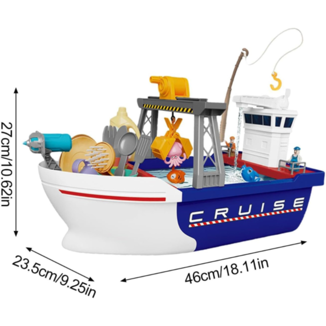 Barcă Interactivă Gourmet Voyager cu Accesorii pentru Joacă Creativă