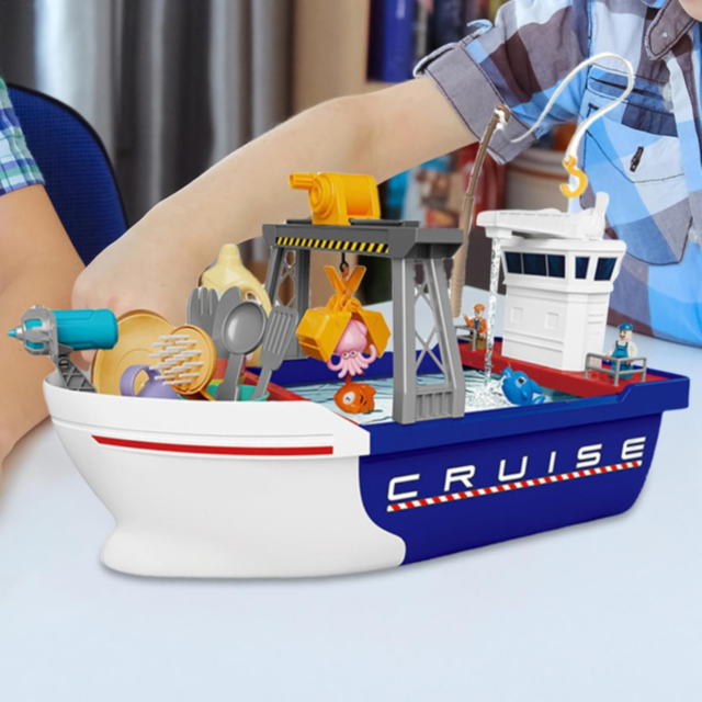 Barcă Interactivă Gourmet Voyager cu Accesorii pentru Joacă Creativă