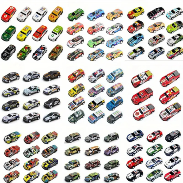 Set 48 Mașinuțe Metalice în Cutie Tip Container – Modele Variate