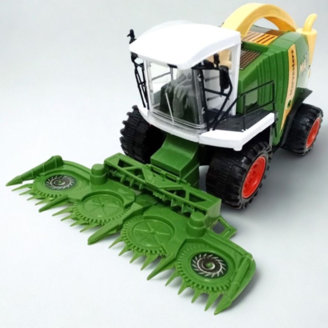 Combină agricolă jucărie pentru copii cu cap de tăiere (culoare aleatorie)