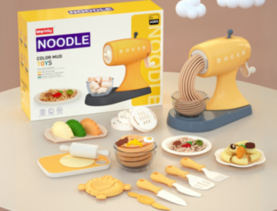 Mașină Jucărie Noodle Maker cu Pastă Colorată  | image