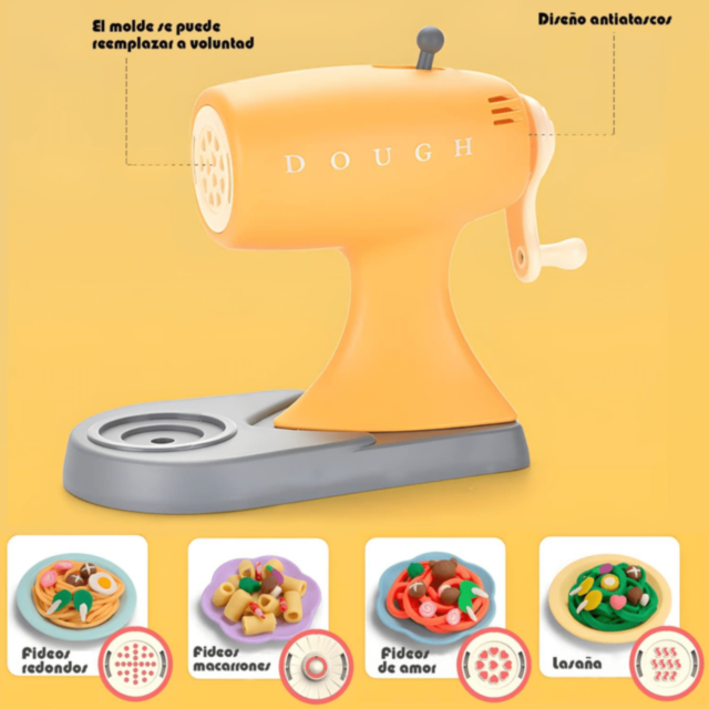 Mașină Jucărie Noodle Maker cu Pastă Colorată 