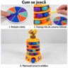 Joc de îndemânare Tumbling Cake cu bile colorate