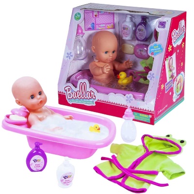 Bebeluș cu Cădiță, Halat și Accesorii de Baie | image