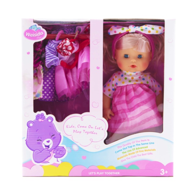 Păpușa  la Oliță  Interactivă, cu 4 Sunete Realiste și 3 Rochițe