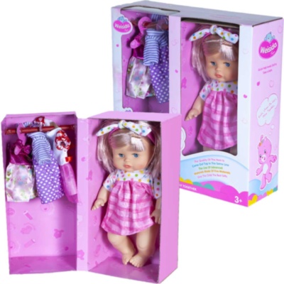 Păpușa  la Oliță  Interactivă, cu 4 Sunete Realiste și 3 Rochițe | image