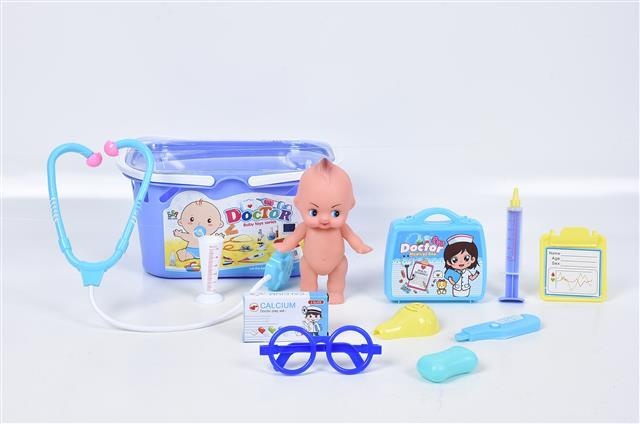 Trusa Doctorului cu Bebeluș și 10 Accesorii