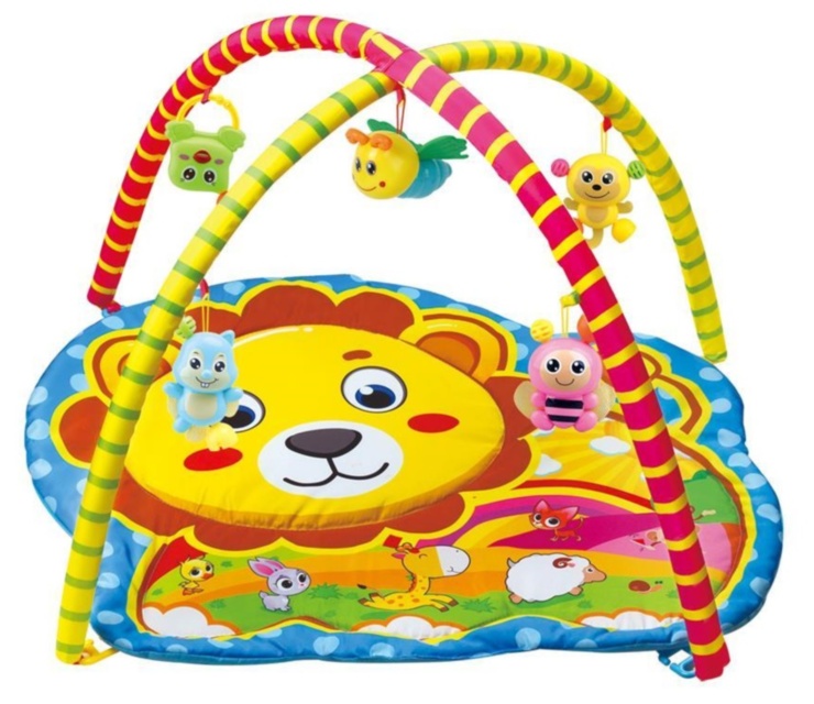Covoraș de Joacă 0-5luni, cu 2 Arcade cu Zornăitoare
