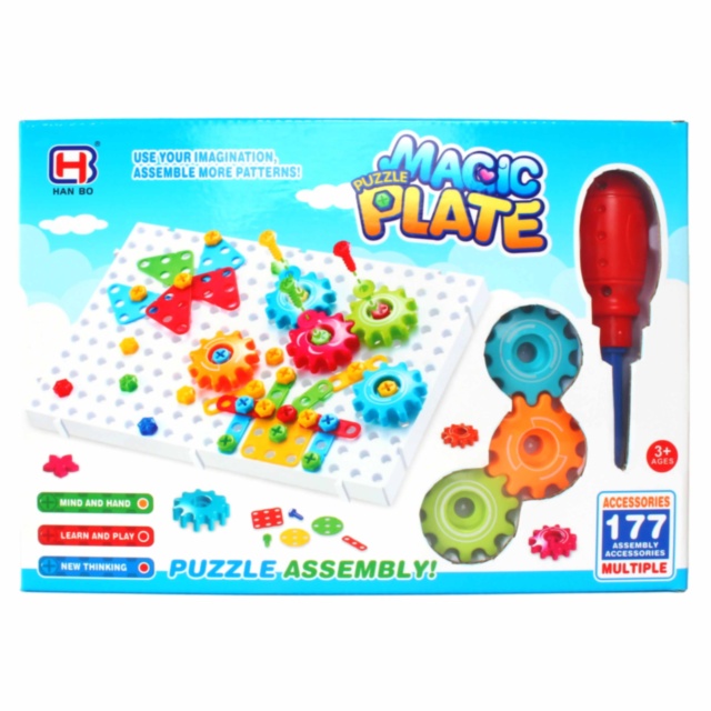 Atelierul de Construcție cu Șurubelniță,177 piese 