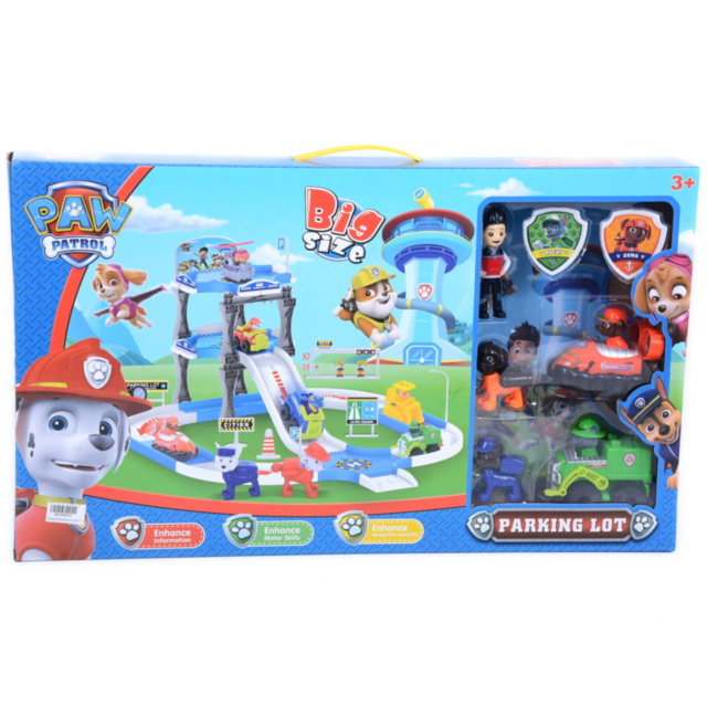 Patrula Cățelușilor, Set Circuit și Stație Peco cu 5 Figurine și 2 Mașinuțe