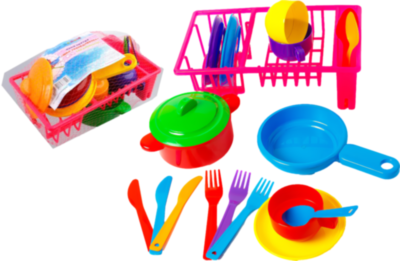 Set de Tacâmuri cu Uscător, 19 Accesorii  | image