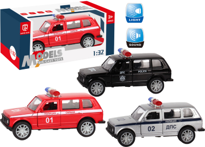 Niva de Poliție de Metal cu Muzică și Lumini, se deschid 2 uși, 1:32 | image