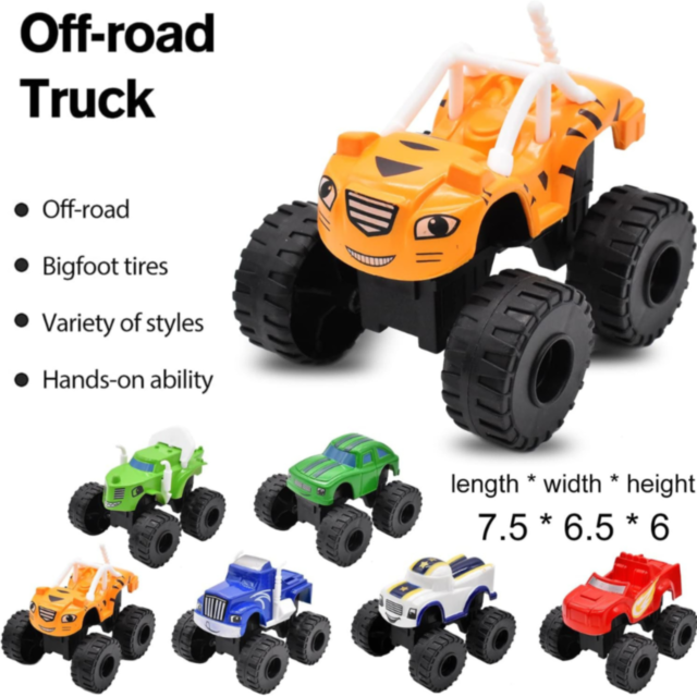 1buc. Mașinuțe Off-Road Blaze – Aventură și Distracție pentru Copii