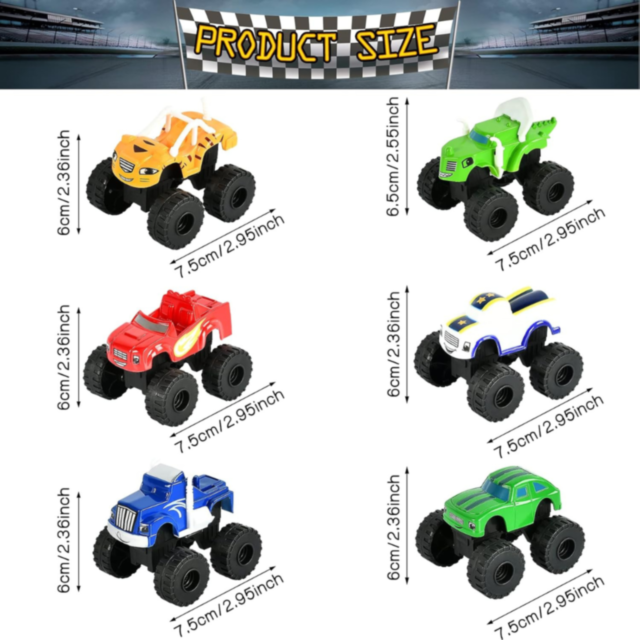 1buc. Mașinuțe Off-Road Blaze – Aventură și Distracție pentru Copii