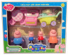 Set 4 Figurine Peppa cu Casă de Marcat și Tejghe de Înghețată