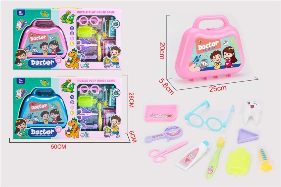 Trusa Dentistului cu Gentuță, 11 Piese