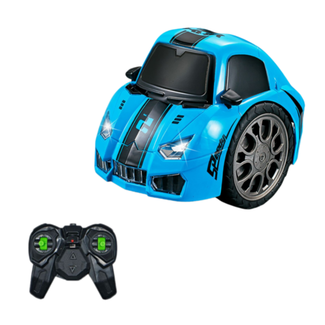 Mașinuță de Cascadorii cu Telecomandă, 360° Rotire, Lumini și Sunete – Distracție și Acțiune pentru Copii