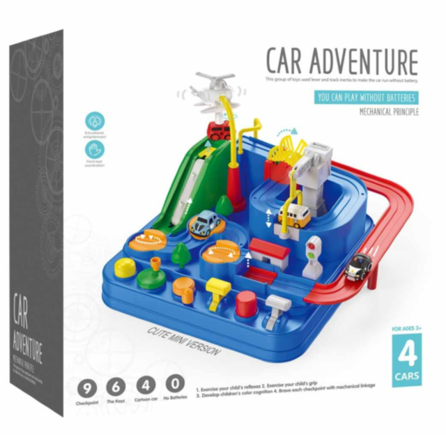 Set interactiv „Aventura cu Obstacole” – Manevrează mașinile și elicopterul