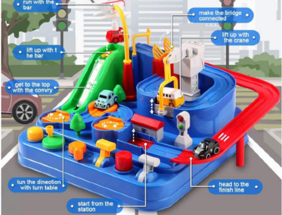 Set interactiv „Aventura cu Obstacole” – Manevrează mașinile și elicopterul | image