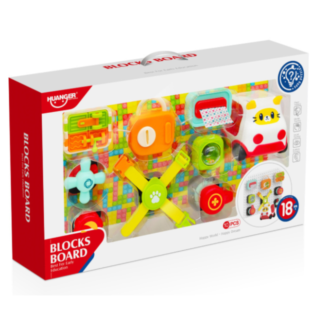 Panou senzorial multifuncțional cu mașinuță - Activități educative