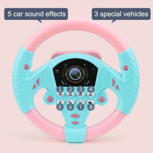 Volan Interactiv cu Sunete și Lumini pentru Copii (culoare aleatorie) 