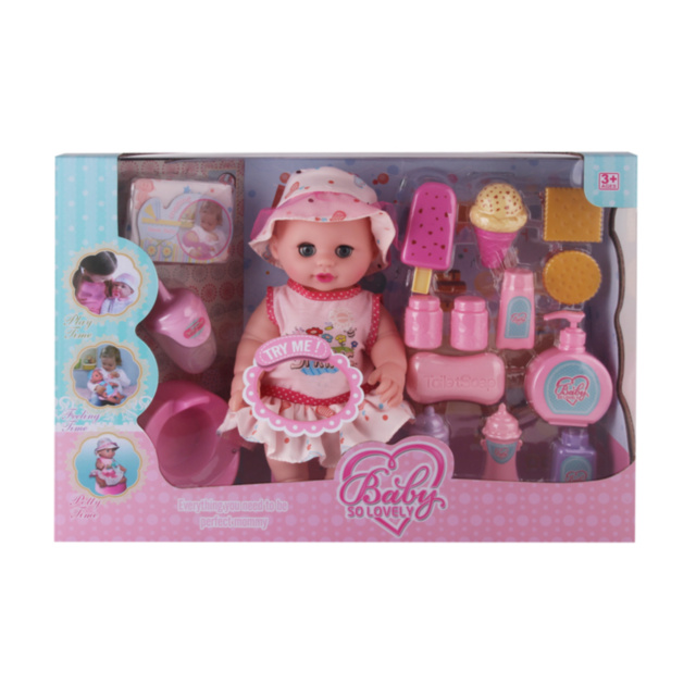 Bebelușul  la Oliță  Interactiv, cu 12 Sunete Realiste, Pampers, Oliță, Biberon și Set de Ingrijire