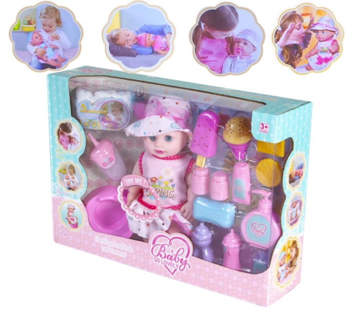 Bebelușul  la Oliță  Interactiv, cu 12 Sunete Realiste, Pampers, Oliță, Biberon și Set de Ingrijire