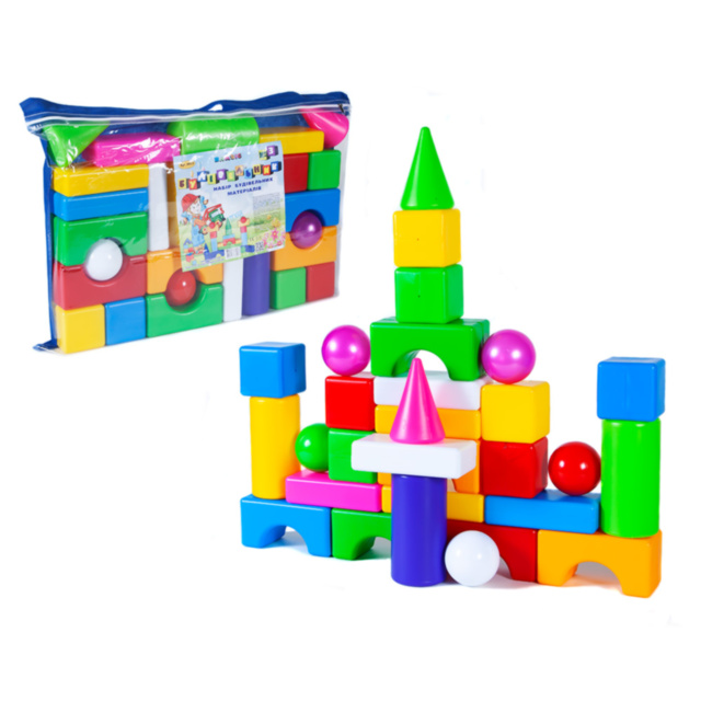 Set de Construcție cu Forme Geometrice Colorate