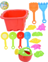 Găletușă cu 13 Accesorii de Nisip, 20cm