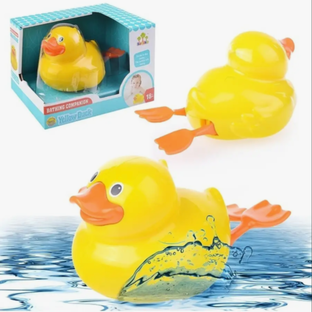 Rața jucărie pentru baie cu înot automat