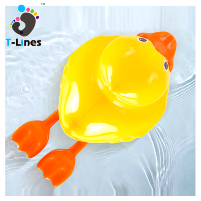 Rața jucărie pentru baie cu înot automat