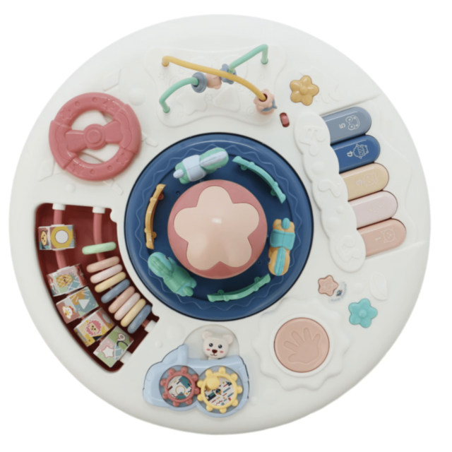 Măsuță Interactivă 8 în 1 pentru Bebeluși cu Lumină, Muzică și Activități Educative