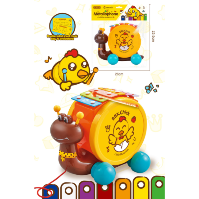 Melc cu Xilofon Muzical – Distracție și Educație pentru Micii Muzicieni