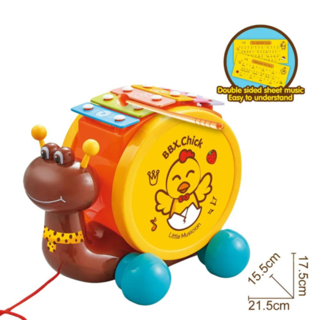 Melc cu Xilofon Muzical – Distracție și Educație pentru Micii Muzicieni