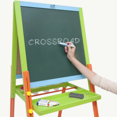 Tablă Multifuncțională Dublă | Suprafață Albă Magnetică și Neagră pentru Creta | image