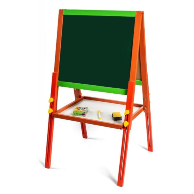 Tablă Multifuncțională Dublă | Suprafață Albă Magnetică și Neagră pentru Creta