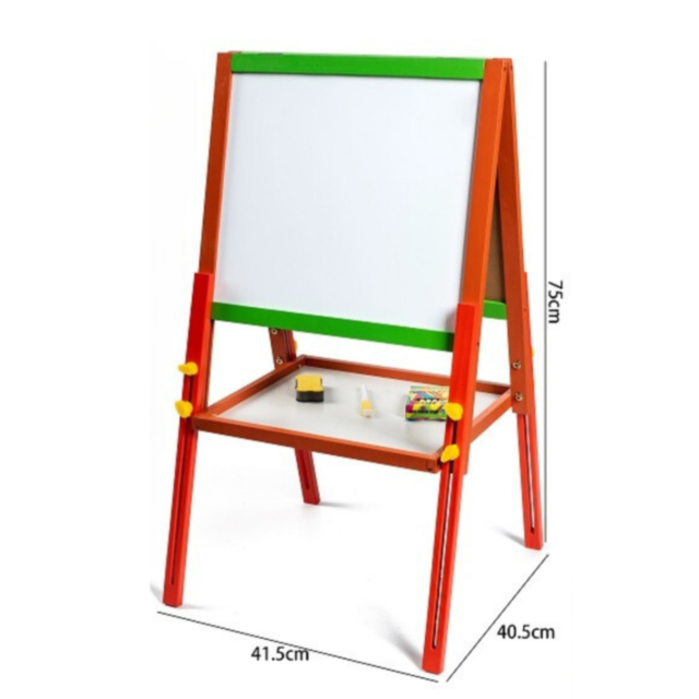 Tablă Multifuncțională Dublă | Suprafață Albă Magnetică și Neagră pentru Creta