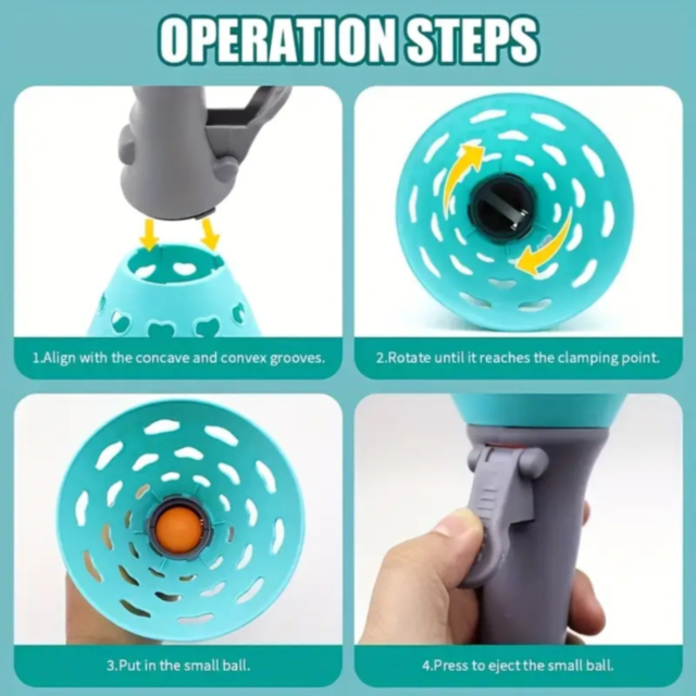 Set Joc Interactiv cu Coșuri de Prindere și Mingi Colorate (culoare aleatorie)