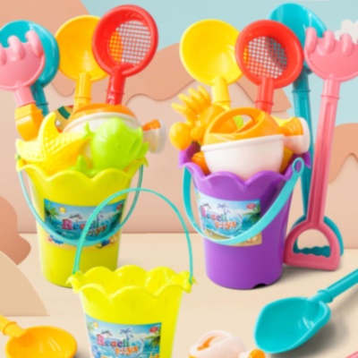 Set de Plajă cu Găletușă, Stropitoare și Forme Marine (culoare aleatorie) | image