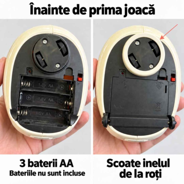 Găinușă muzicală cu lumini, care merge și depune ouă
