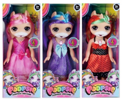 Papușa Poopsie Unicorn care Cântă Melodia Originală, cu Lumini, 35cm | image