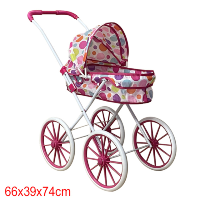 Cărucior Landou cu Roți Mari pentru Păpuși