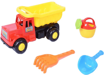 Camion cu 3 Accesorii de Nisip, 33cm  | image