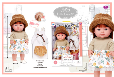 Bebeluș Fetiță din Vinil cu Sunete, Set de Hainuțe | image