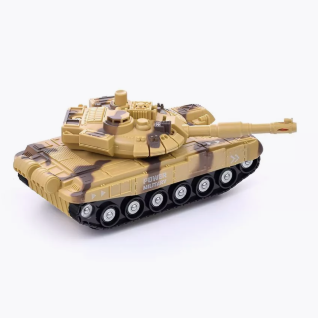 Tanc Militar de Jucărie cu Fricțiune și Sunete