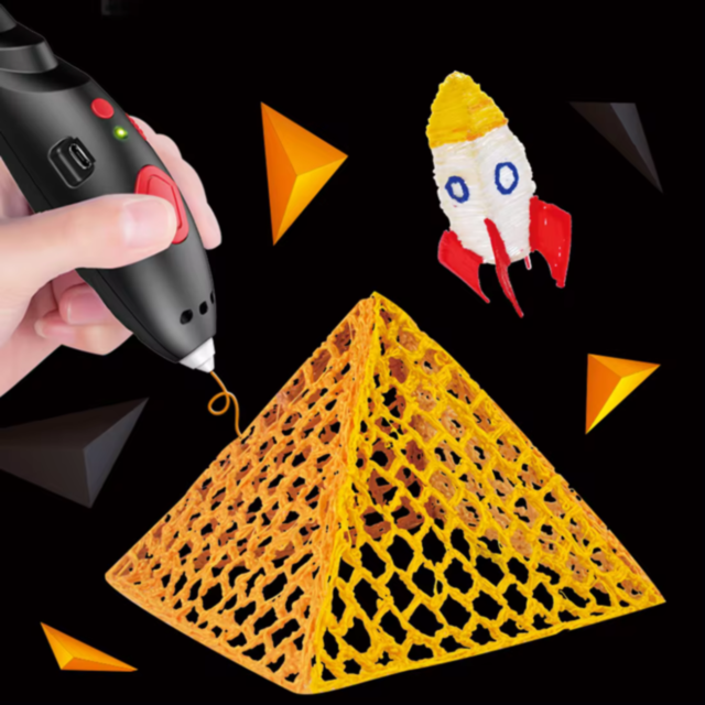 Creion 3D pentru modelare creativă cu filament colorat