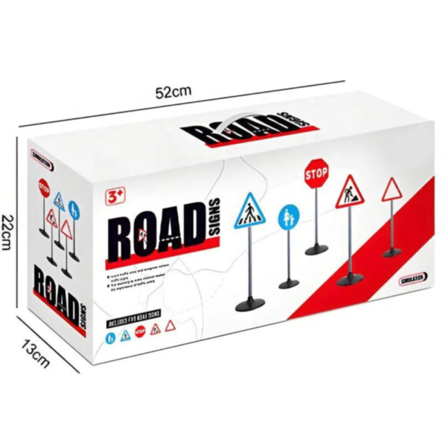 Reguli de Circulație pentru Copii: Set de Semne Rutiere